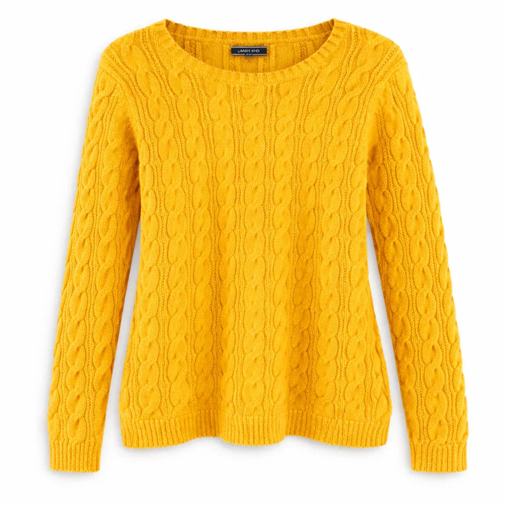 Lands’ End Classic Cable-Knit Sweater - Gomix Brands Outlet